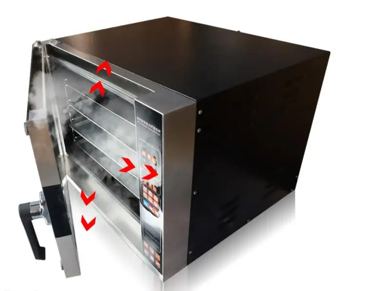 Four électrique domestique de grande capacité, four de cuisson commercial, grille-pain domestique, air chaud, surpoids de vache, 60L, 220V, 4500W