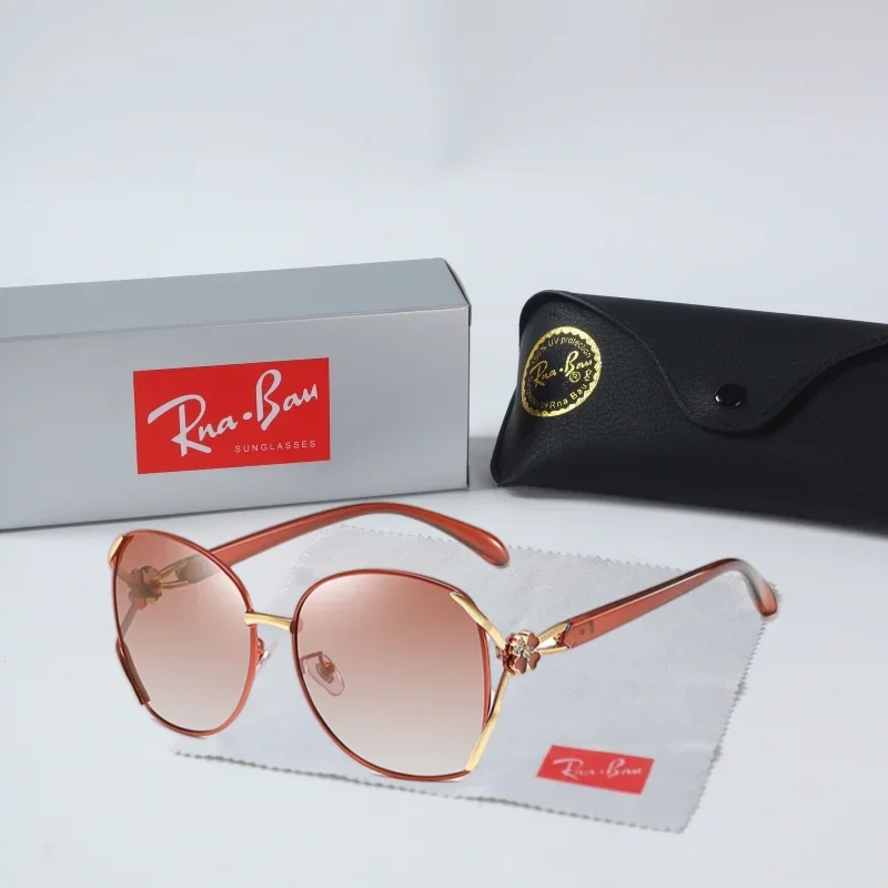 

Women's Four Leaf Clover New High Quality Retro Polarized Sunglasses Large Frame Two tone Sunglasses Driving Sunscreen Glasses