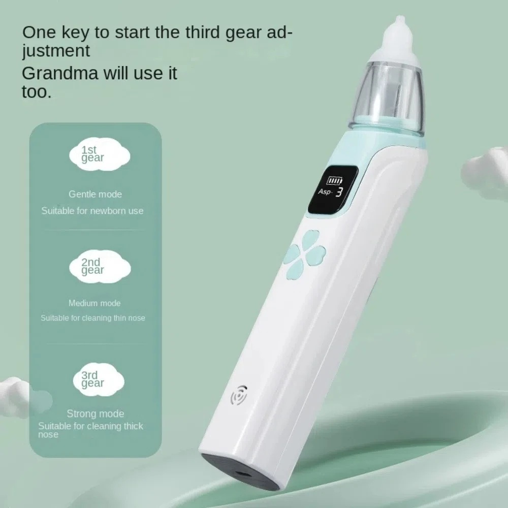 

Электрический детский назальный аспиратор, бесшумная зарядка через USB, детский назальный ингалятор, носовая обструкция, ринит, безопасный очиститель носа, бытовой