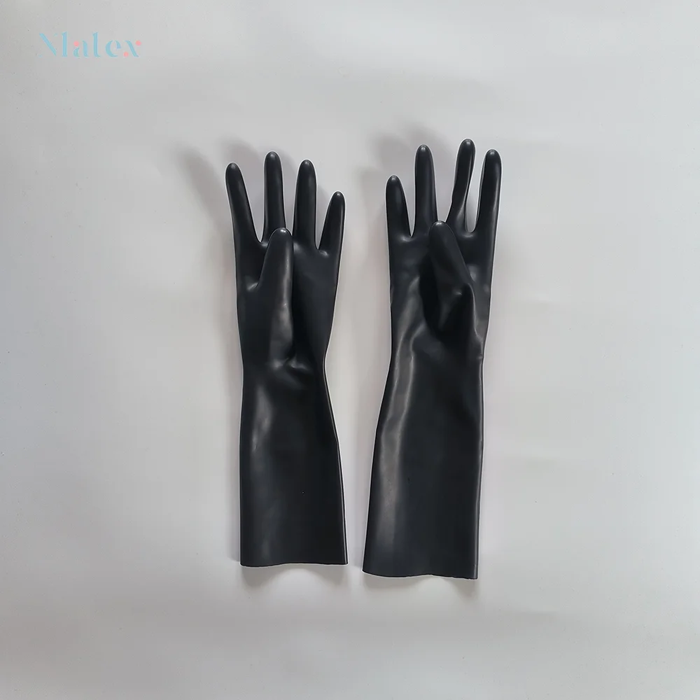 Natural latex gloves short cosplay accessories 0.4 thickness excellent elasticity and softness