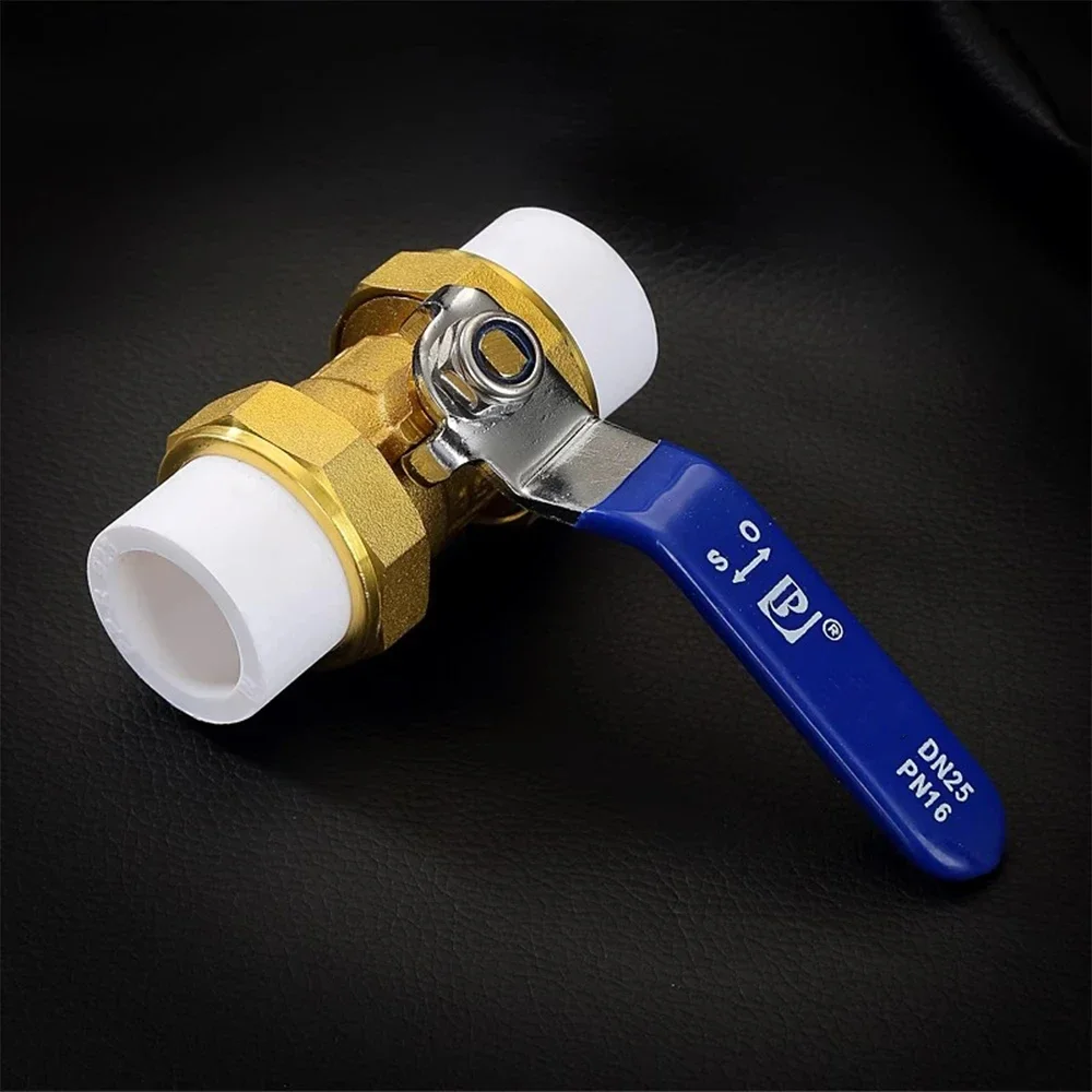 BSPT 1/4 "3/8" 1/2 "3/4" 1 "1-1/4" مزدوج الاتحاد النحاس PPR الكرة صمام المقبس لايف ربط الحرارة الانصهار السباكة المناسب 20/25/32 #2