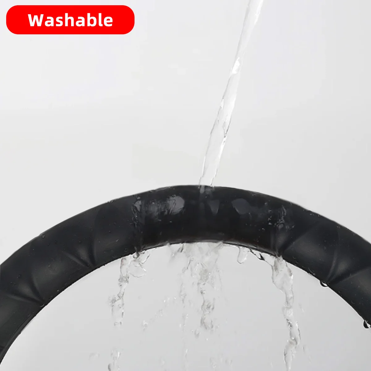 Coprivolante per auto in silicone generale, coprivolante in pelle in fibra ultrafine, antiscivolo e traspirante