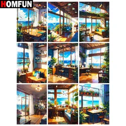 HOMFUN Diamond Painting Cross Stitch Pattern 5D Diamond Embroidery