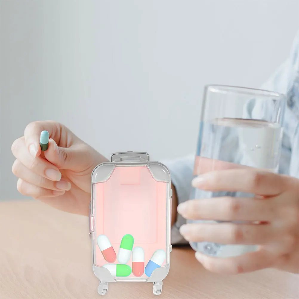 

2Pcs Makeup Storage Box Mini Suitcase Eyelash Organizer Portable Travel Case with Adjustable Dividers for False Lashes