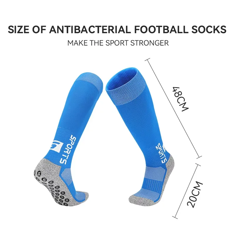 Professional Football Cut Socks Sports Long Tube Rubber Particle Anti-Slip Man Soccer Thickened Towel Bottom Sweat Absorbing