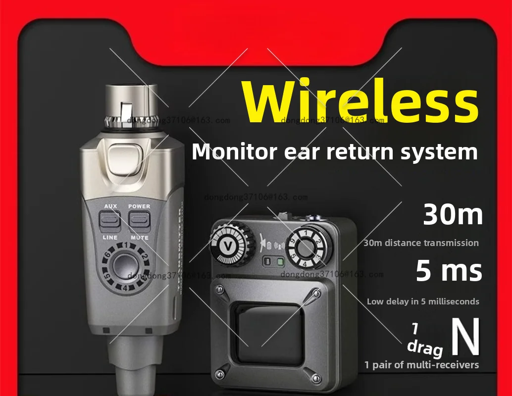 

Wireless earphone monitoring system Stage performance director Rehearsal In-ear transmitter receiver
