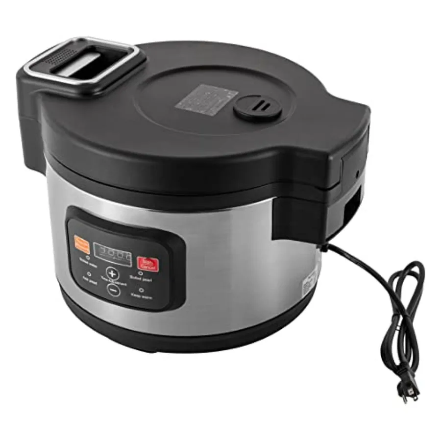 Commercial 12L Automatic Boba Cooker Pearl Pot 110V Non-Stick Tapioca Pearl Cooker with Touchscreen High-Efficiency Pearl Maker