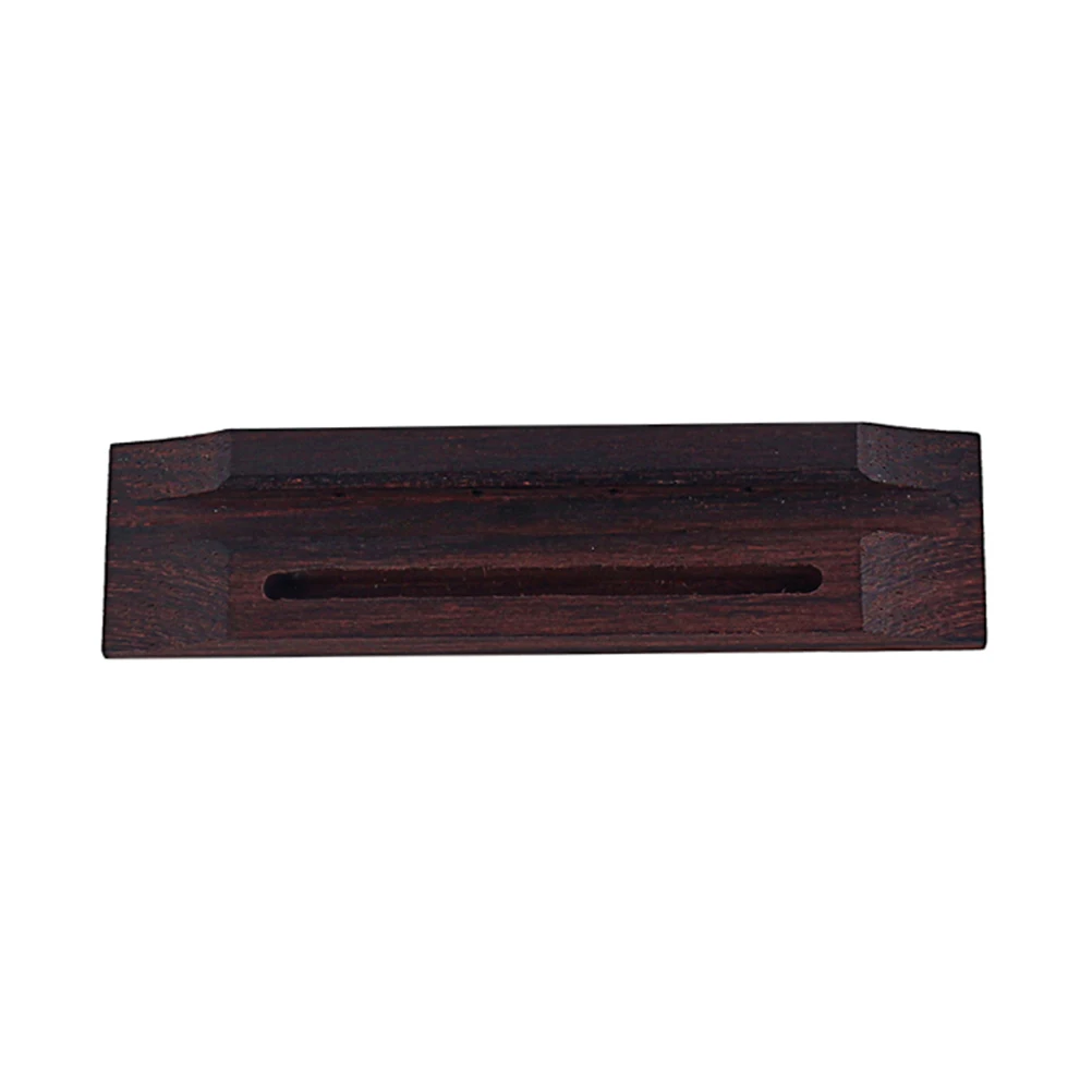 

4 String Guitar Bridge Replacement Parts for Ukulele Rosewood Guitar Bridge Refined Wood Durable Sound Quality