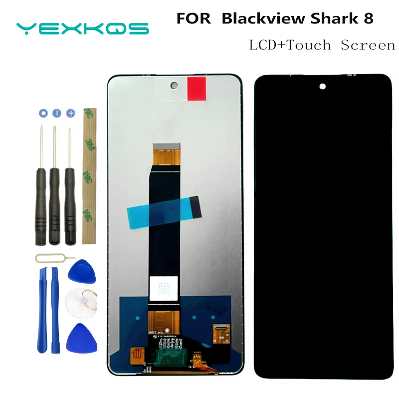 For Blackview Shark 8 LCD Display Touch Screen Sensor Digitizer Assembly Panel Glass Full LCD For Blackview Shark 8 Repair Parts