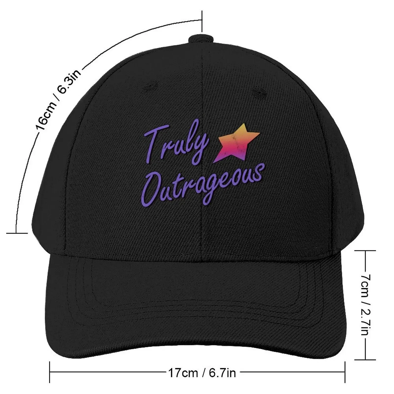 Truly Outrageous Baseball Cap hard hat Luxury Cap Golf Wear Men Women's