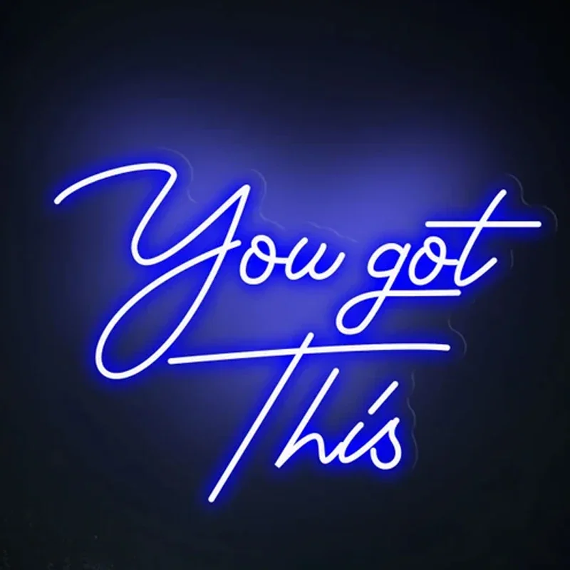 You Got This Neon Sign Design, decoración personalizada, luz Led, lámpara de noche personalizada para boda, decoración para colgar en la pared