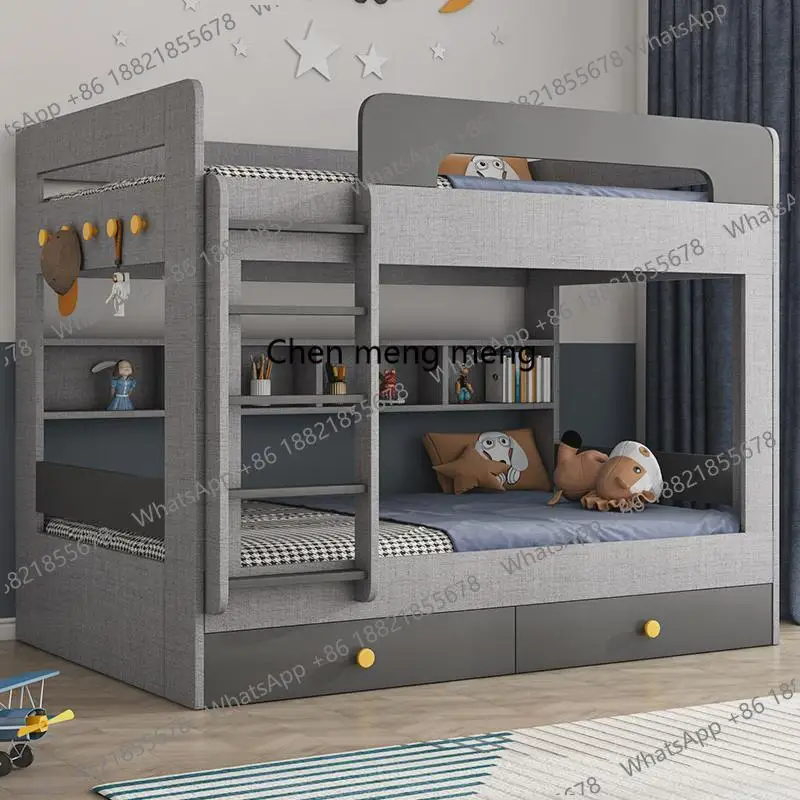 Italian Single Storage Bed Drawers Wood Europen Teens Modern Children Bed Bedroom Wooden High Cama De Casal Home Furniture
