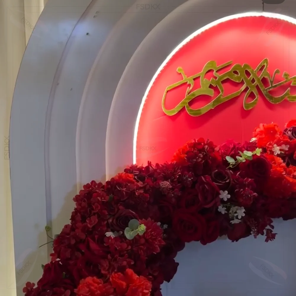 

Wholesale cheap Wedding Backdrop Luxury Pvc Ripple Wedding Stage Backdrop Decoration White Arch Curve