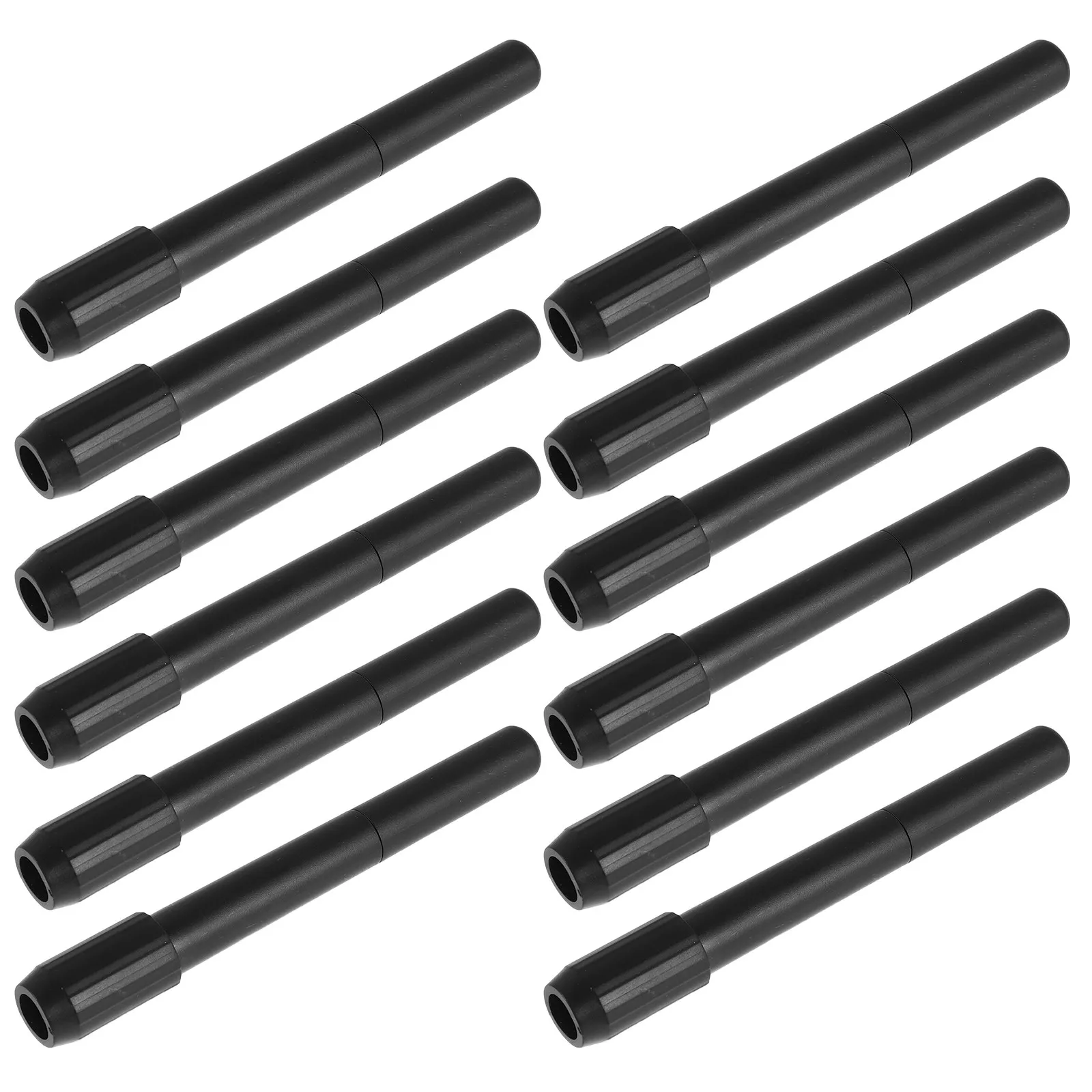 12Pcs Eyebrow Pencil Extender Adjustable Holder Anti-Slip Brow Pencil Extension Holder Makeup Aid Portable Travel Makeup Tool