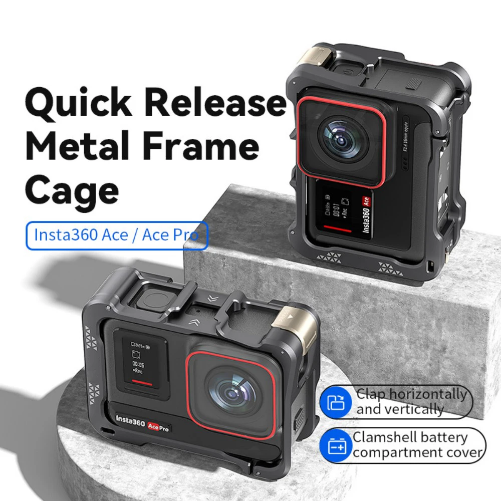 

Suitable for Shadow Stone 360 Ace/Ace Pro/Ace Pro2 dual quick release metal rabbit cage sports camera protective cover