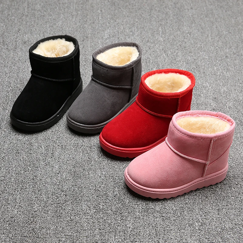 New Boys and Girls Snow Boots 2022 Autumn/winter Non-slip Soft Surface Baby Short Boots Cotton Boots Kids Snow Boots Baby Boots