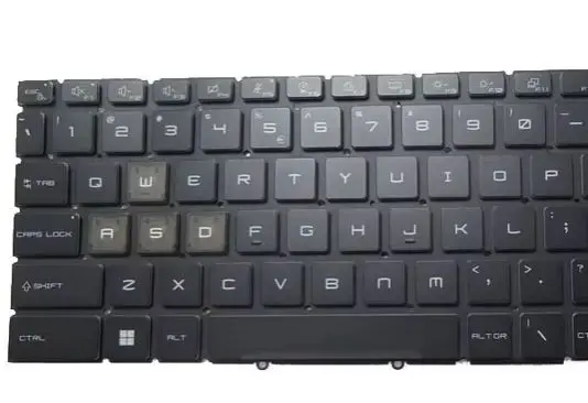 White/Red/No Backlit UK US RU SP Keyboard For MSI Katana GF66 11SC 11UC 11UD 11UE 11UG Without Frame Red Word New