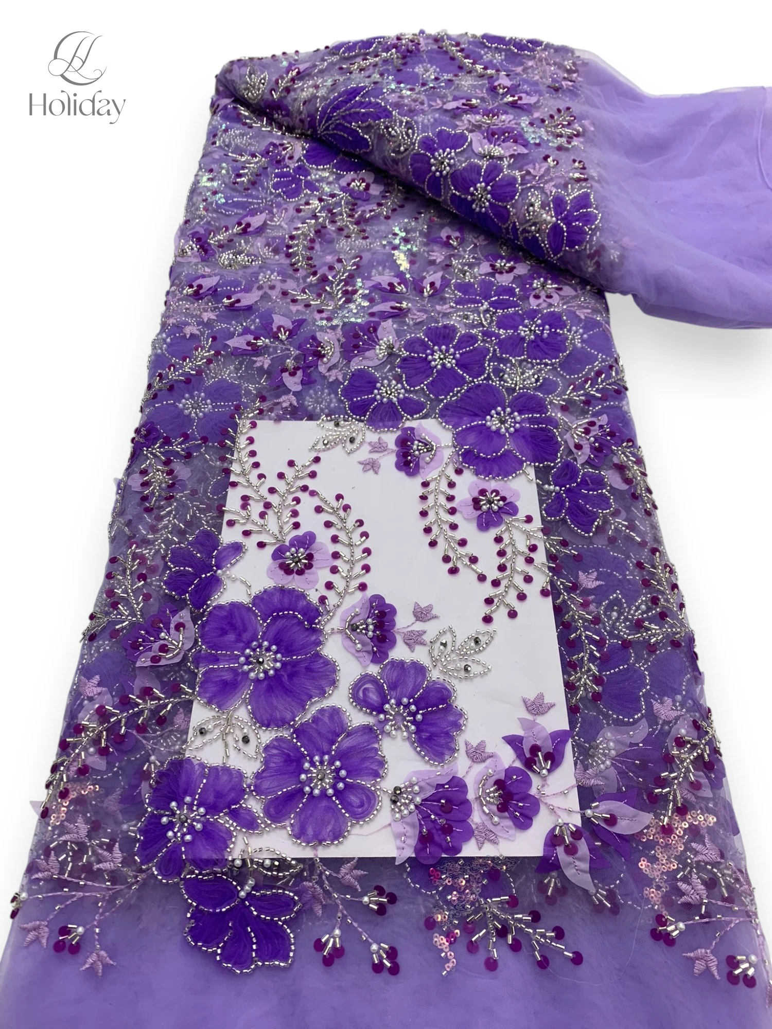 

5 лет ткань с вышивкой блестками для шитья - Премиум 2025 новый дизайн, сетчатое кружево с цветочными бусинами, высококачественная свадебная и ремесленная ткань