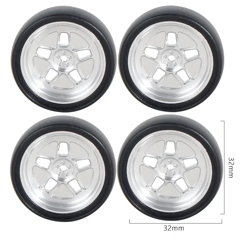 

1:18 for LD1801 RC Metal 32mm RC Hard Drift Tire Wheel Hard Tyre 1/18 RC Car Upgrade Parts