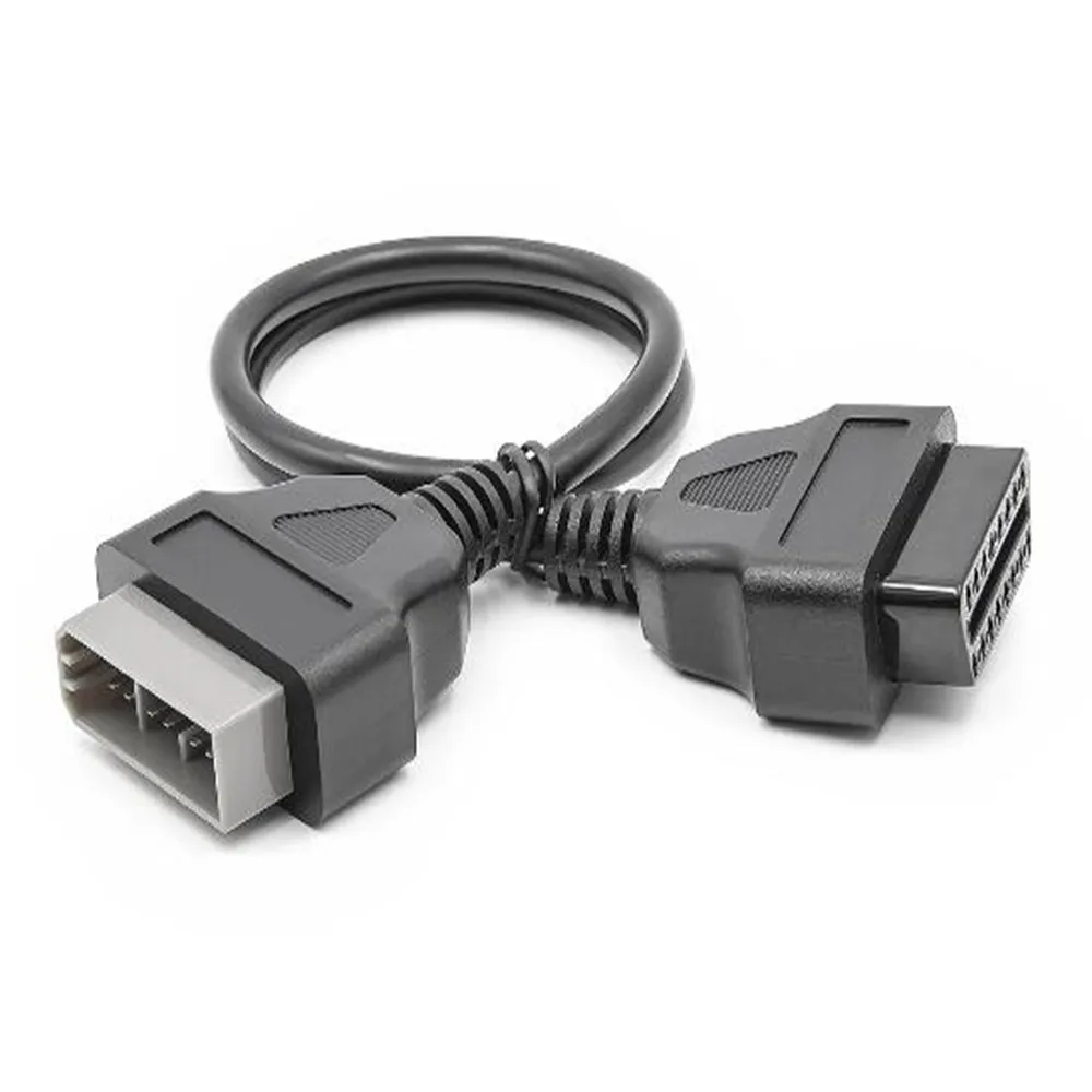 40cm OBD Cable For Nissan 14 Pin Male To 16 Pin Female OBD2 OBDII DLC 16 Pin Diagnostic Tool Adapter Extension Connector Cable