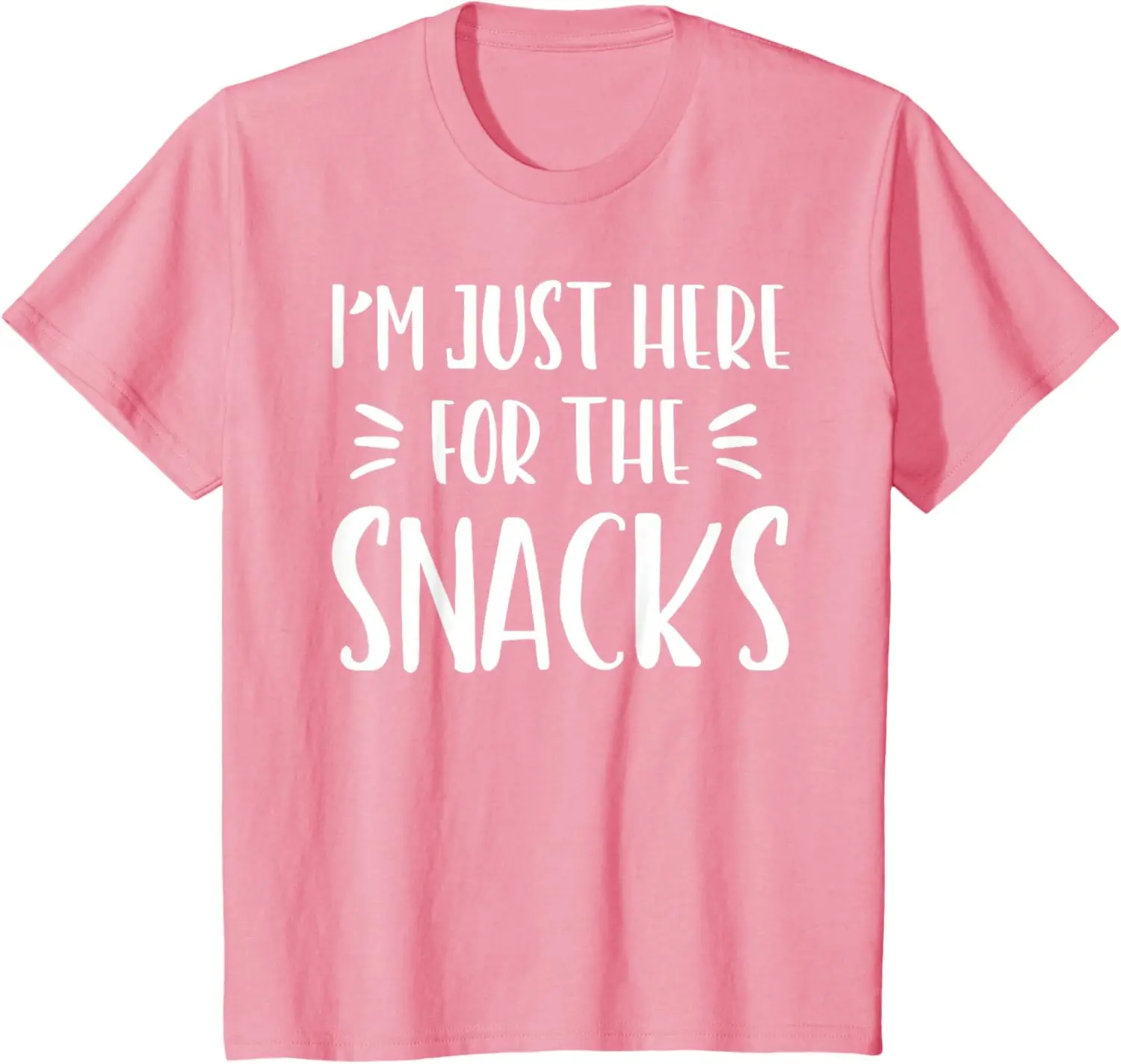 I'm Just Here for The Snacks Tshirt Funny Saying Kid Toddler T-Shirt Cotton Casual Graphic T-shirt Short Sleeve Unisex Children