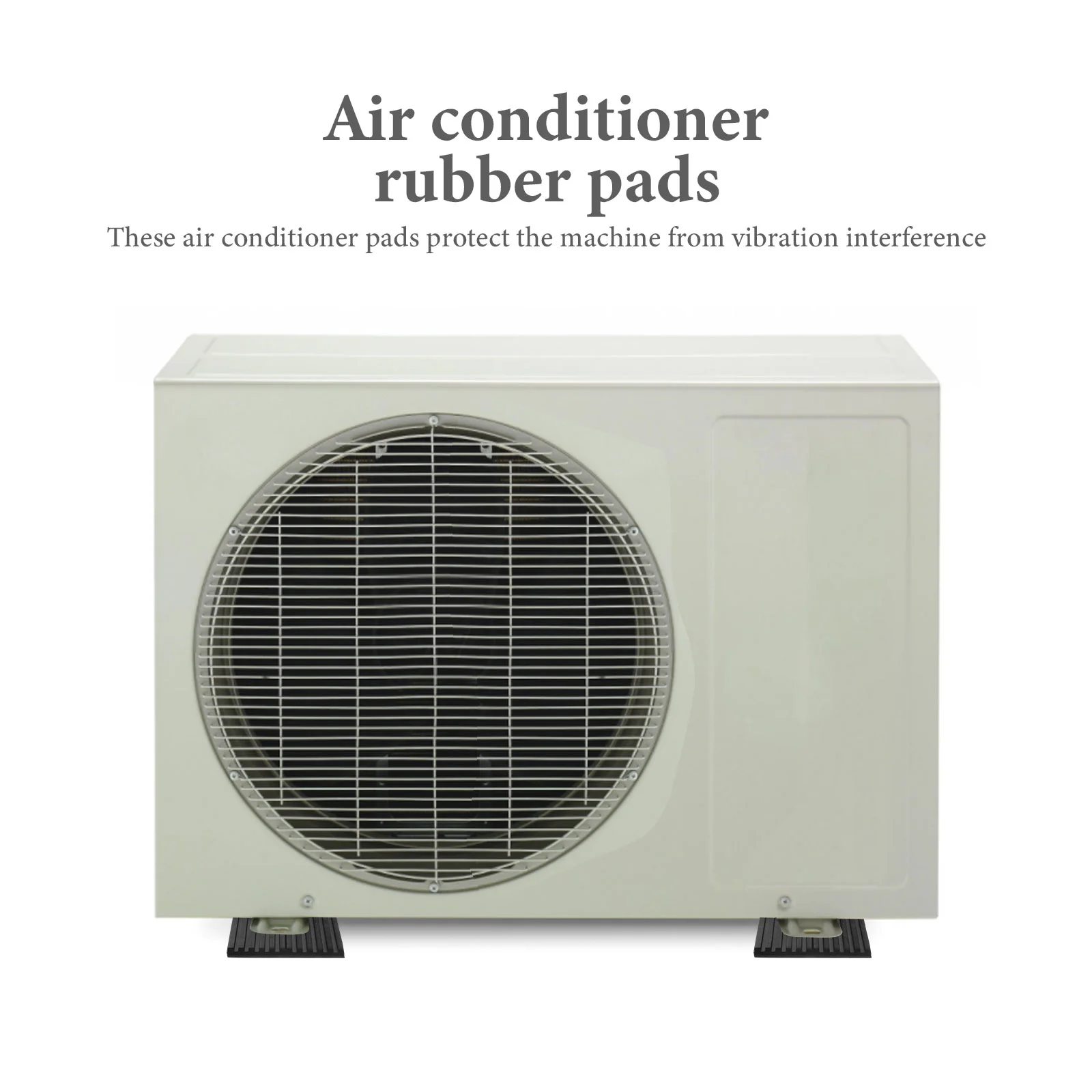 4 Pcs Rubber Shock Pad Shockproof Condenser Air Conditioner for Ac Mechanical Vibration Damping Pads Base Absorbers