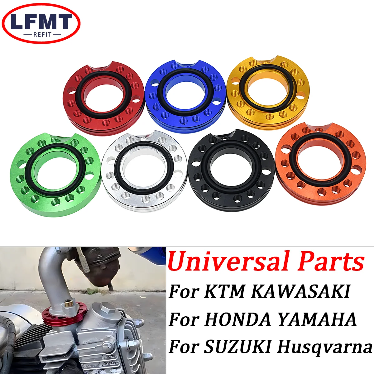 

28mm colorful CNC Carb Adjuster Carburetor Inlet Manifold Spinner Plate Adaptor For Pit Dirt Bikes Buggy