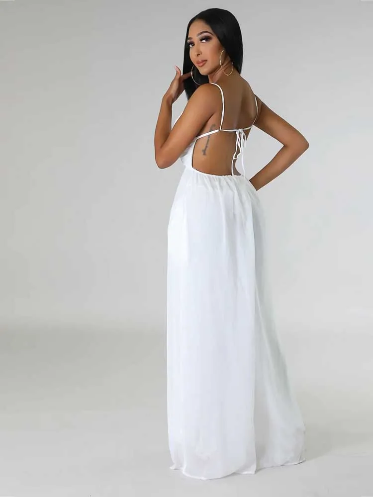 Elegante jumpsuit voor dames, mouwloos, los, casual zomer, damesjumpsuit met broek, V-hals, dunne riem, eendelige jumpsuit