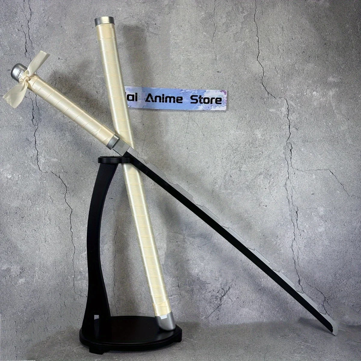 40 pulgadas Demon Slayer Inosuke Katana Kimetsu No Yaiba Anime Cosplay Prop hoja espada samurái Sabre tamaño Real Katana japonesa regalo