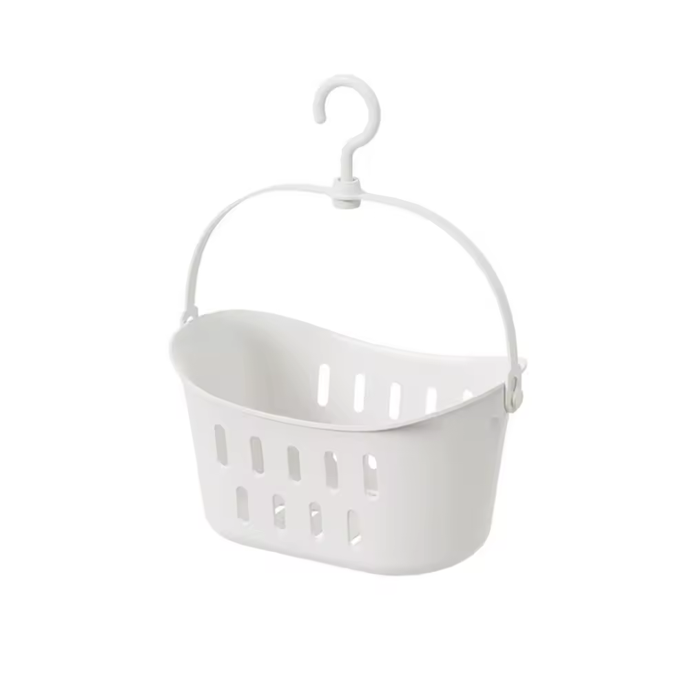 Portable Storage Basket Practical Creative Hanging Wash Bath Basket Drain Multifunction Shower Basket Kitchen