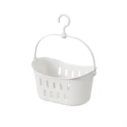 Portable Storage Basket Practical Creative Hanging Wash Bath Basket Drain Multifunction Shower Basket Kitchen