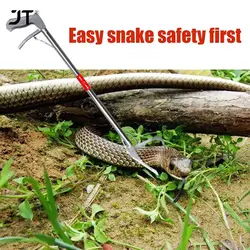 1.2m Foldable Snake Tongs Stick Easy Reach Pick Up Tool Foldable Garbage Clip Full-body Stainless Steel Design