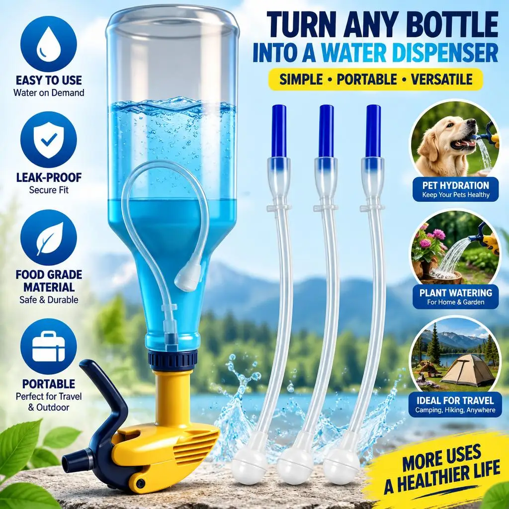 3/6/9set Universal Spray Bottle Adapter 360 Degree Weighted Adapter Sprayer Bottle Top Head Gardening Window Cleaning Supplies