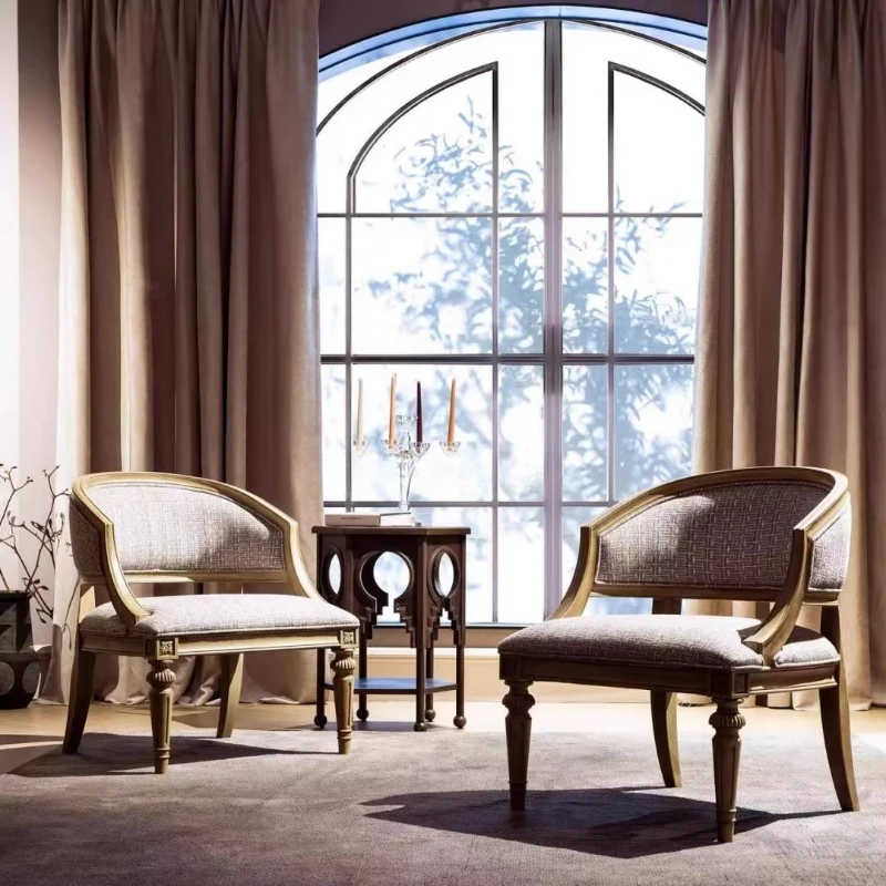 

Fabric single sofa, armrest tiger chair, pull-up sofa chair