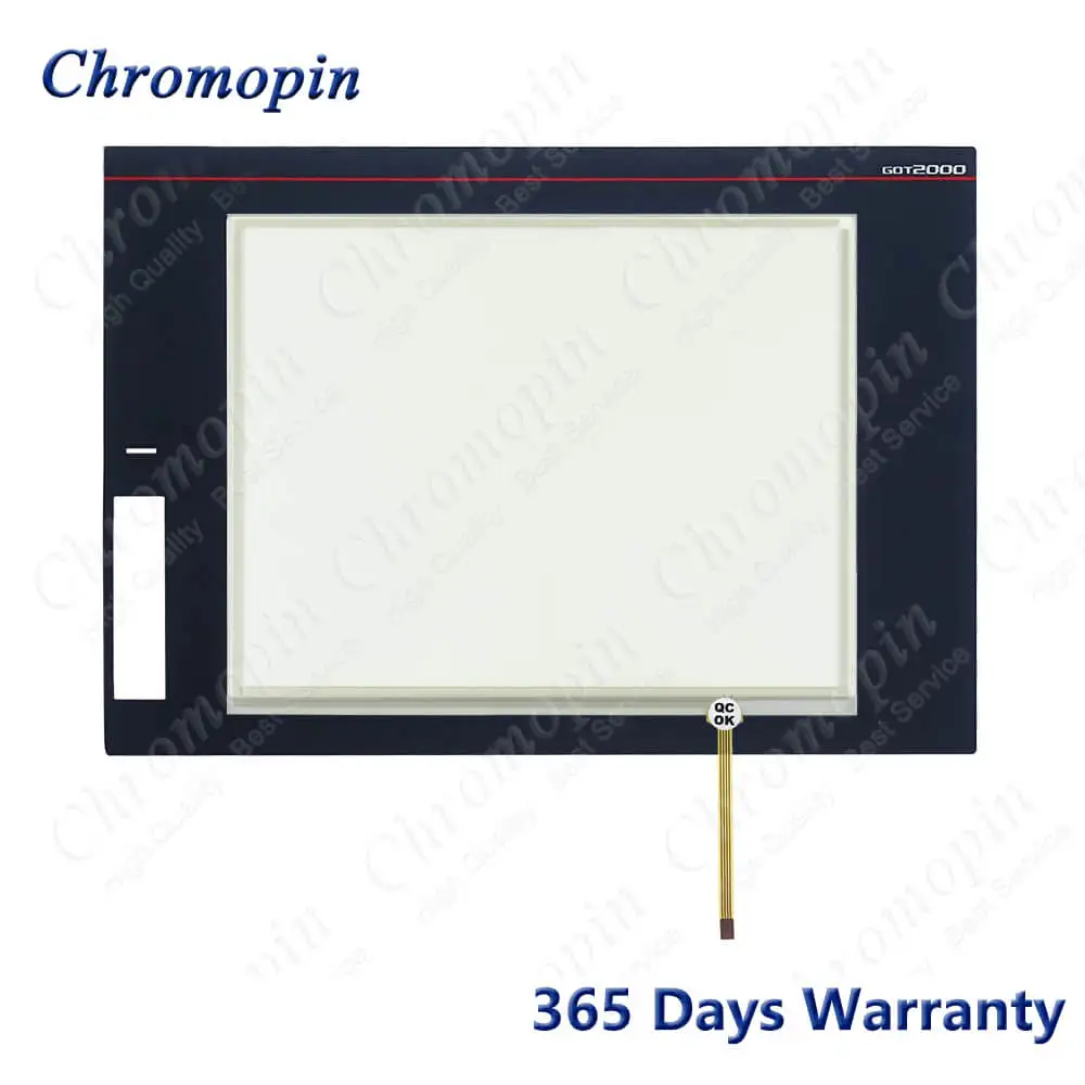 Touch Screen Panel Glass Digitizer for GT2510-VTBA GT2510-VTBD Touchscreen and Overlay Protective Film