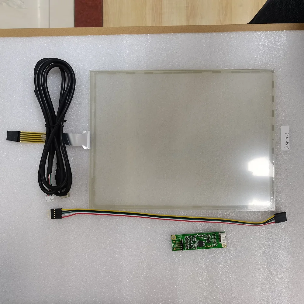 

10.4 inch 5 Wire 4:3 Resistive touch screen panel glass Thick 234*178 MM for industrial advertising car display