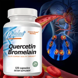 Quercetin Bromelain, Immune Support, Heart, Joint & Respiratory Health, Non-GMO, Vegan Capsules