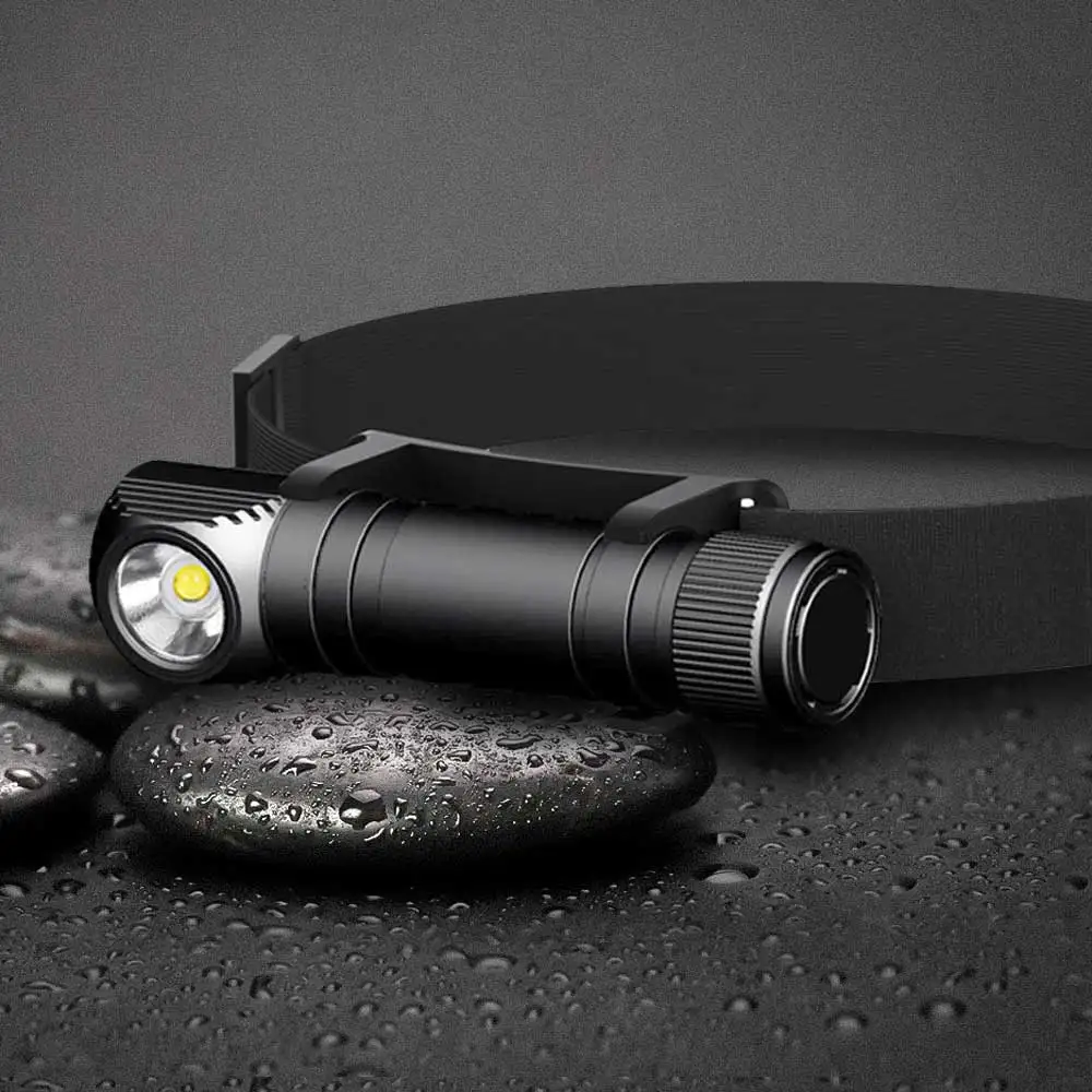 HD30B USB Type C Rechargeable Headlamp 18650 Super Bright LED Torch 1200lm Headlight with 3 Modes Power Indicator Magnetic Tail