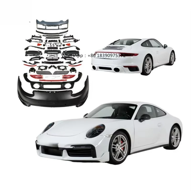 Bodykit For 991 2012-2018 Facelift to 2023 992 Turbo SD Style with DRL Light Diffuser Lip Bumper grill High Quality