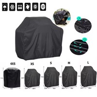 BBQ Cover Outdoor Dust Waterproof Weber Heavy Duty Grill Cover Rain Protective Outdoor Barbecue Cover Round