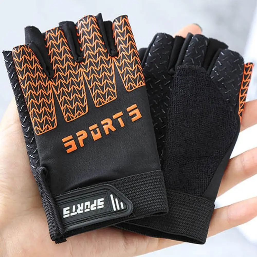 미끄럼 방지 어린이용 사이클링 장갑 충격 흡수 통기성 반손가락 자전거 장갑 보호용 경량