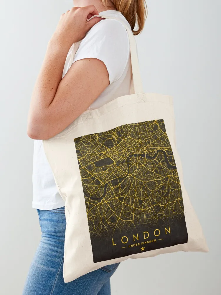 

London Street Map Tote Bag Eco bag custom bags reusable shopping bags free delivery bags