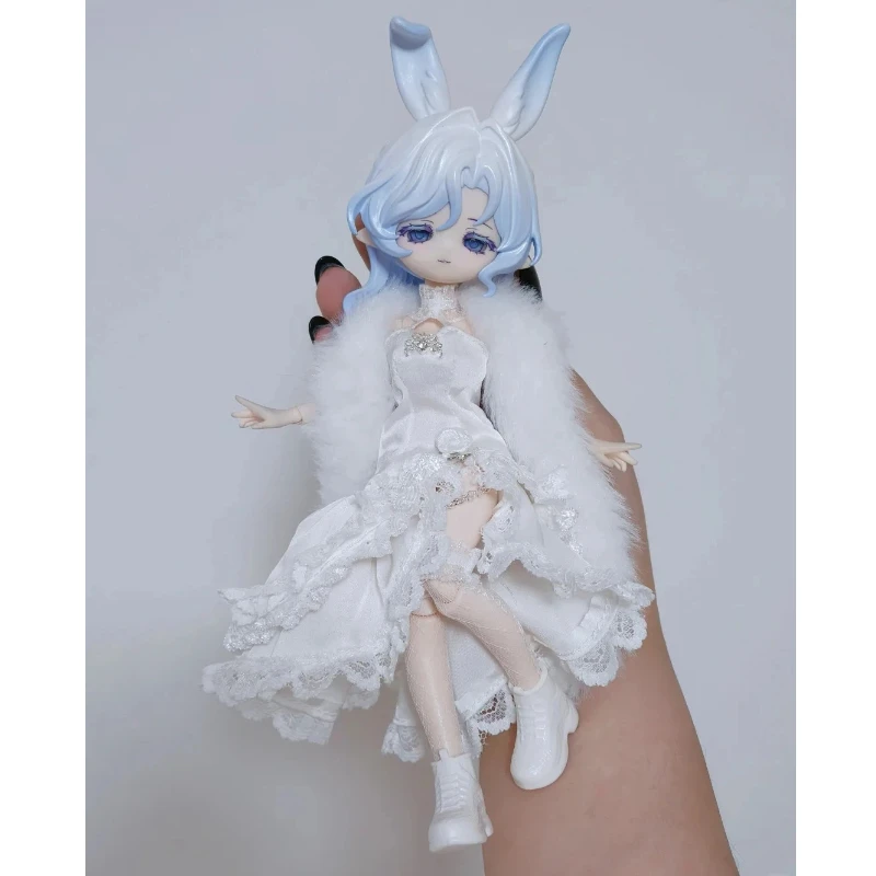 Come4free Fairy Tale Series White Swan Outfit Büste/Flache Büste Version Passend für Ob11 Puppe 1/12 Bjd Puppenkleid Kleidung auf Lager