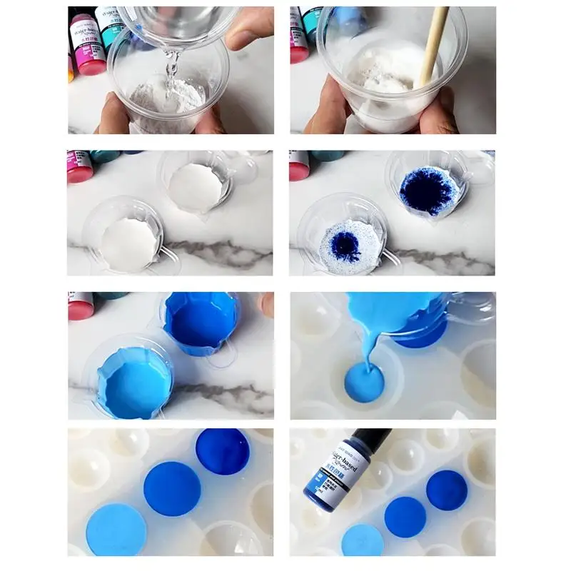 10ml Gypsum Cement Coloring Planter Pigment Gypsum Powder Color Concentrate Concrete Cement Plaster Mold DIY Handmade Supplies
