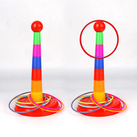 Children Throw Circle Game Ferrule Stacked Toys Fun Indoor Outdoor Parent-Child Interactive Circle Layers Early Education Gifts