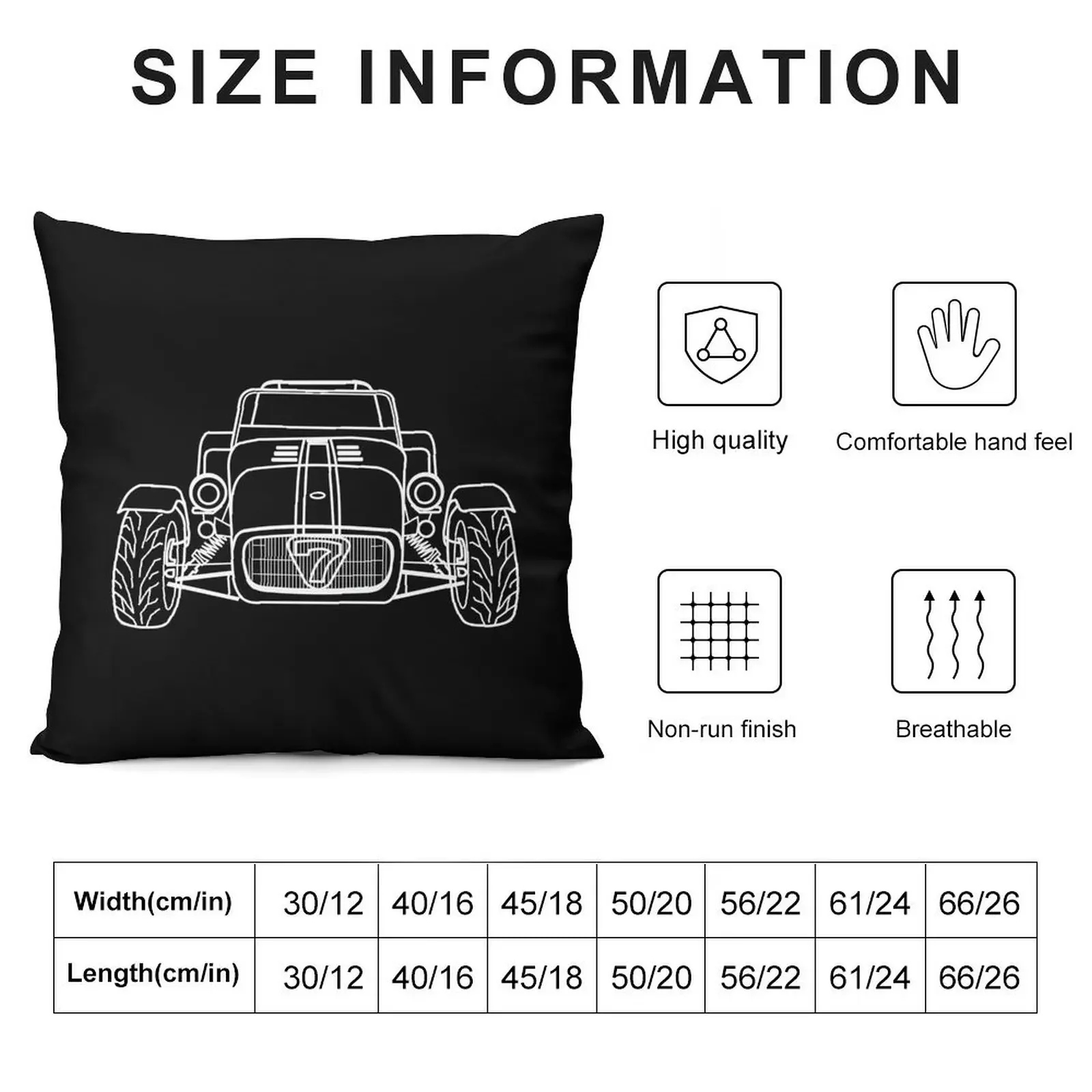 Caterham Super 7 Throw Pillow pillow pillowcase christmas cushions covers Luxury Pillow Case Custom Cushion Photo