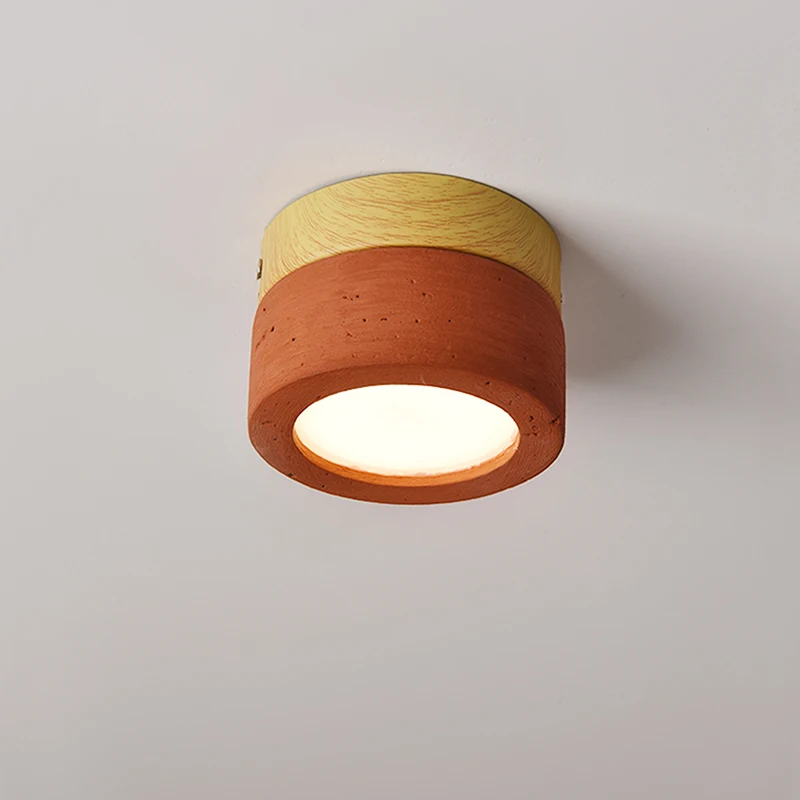 

New Led High Brightness Industrial Style Model Room Small Light Restaurant Bar Corridor Ceiling Lamp Retro Coral Red Stone Light