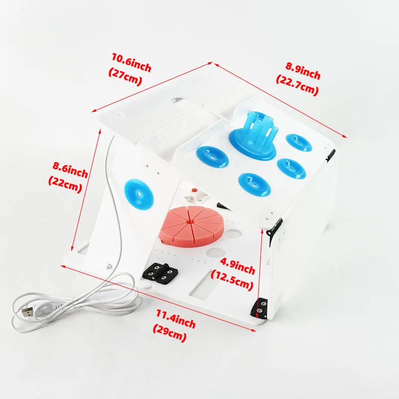 Caixa de treinamento de simulação laparoscópica único furo/poroso dobrável conjunto de treinador laparoscópico 30 / 0 graus câmera caixa de laparoscopia