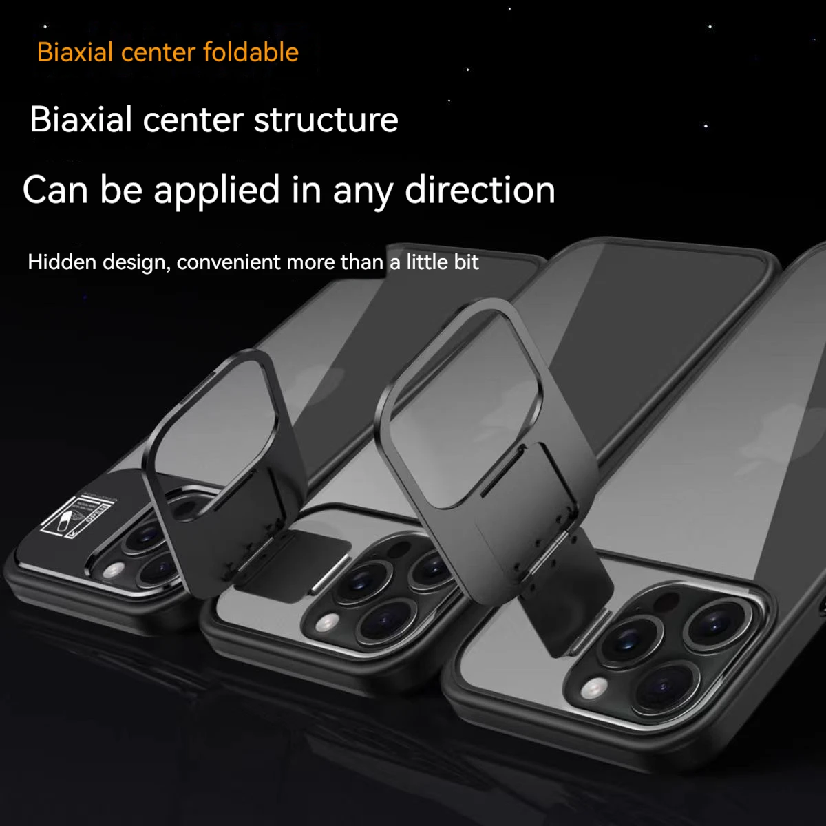Invisible Stand Phone Case Suitable For IPhone 14 15 Plus Pro Promax Anti Drop And Anti Wear Phone Case With Lens Film