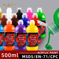 500ml acrylic pigment 14 color single bottle art studio for art students, sketching, painting, wall painting art pigment